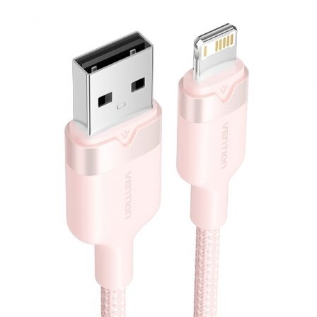 Vention LANBH Cable USB Lightning Macho a Lightning Macho 480Mbps 1m Rosa
